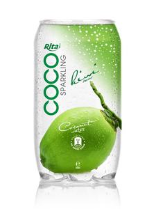 100% Pure Natural Tropical Coconut Water 330ml Canned Soft Drink for Adults and Children Made in Vietnam by Rita Manufacturer - Product Image 2