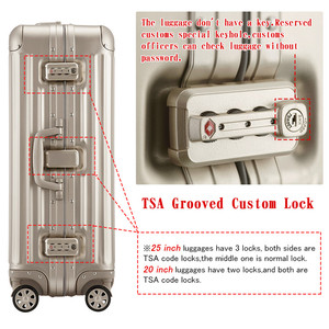 Alta calidad tamaño de <span class=keywords><strong>cabina</strong></span> 4 ruedas llevar-en el caso de aleación de aluminio de equipaje bolsa de viaje <span class=keywords><strong>maleta</strong></span> de ruedas - Product Image 2