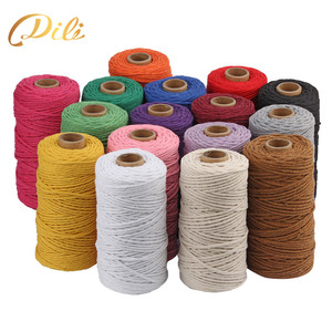 Hot Bán 3Mm Đầy Màu Sắc Xoắn Bông <span class=keywords><strong>Twine</strong></span> Cho DIY Macrame Cho Túi Xách Hàng May Mặc Nhà Dệt May - Product Image 5