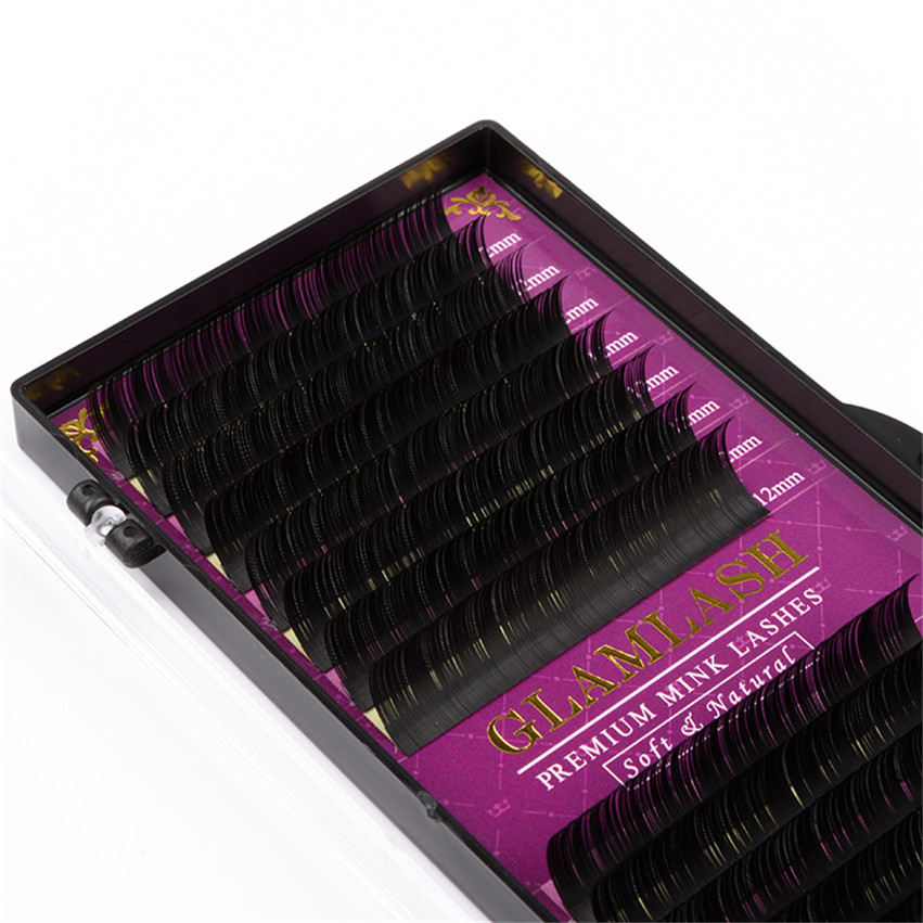 Высококачественная искусственная норка собственного бренда Супер Мягкая матовая натуральная Оптовая Продажа Дешевая Классическая наращивание ресниц 0,05 мм-0,25 мм