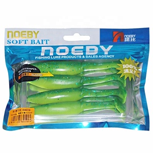 Señuelo de pesca suave de plástico transparente con parte delantera impresa personalizada, cebos de silicona, bolsas de embalaje - Product Image 3