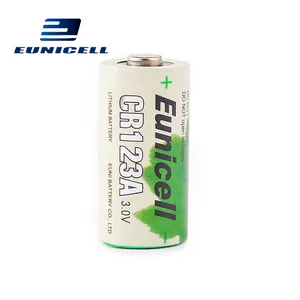 Eunicell-batería de litio para alarma de humo, 3V, CR123A, 1500mAh, alta capacidad, CR123A CR2
