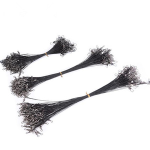 10 pz/set filo di acciaio <span class=keywords><strong>Leader</strong></span> con connettore accessorio da pesca girevole verde nero Olta Leadcore guinzaglio 15CM 20CM 25CM lenza - Product Image 4