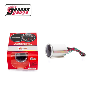 DRAGON GAUGE Bolle Spiegel 2 inch 52mm Auto Modificatie 7 Kleuren Universele 8 ~ 18 Voltmeter Volt Gauge LED