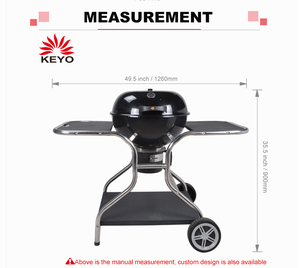 <span class=keywords><strong>KEYO</strong></span> 14/18/22 pouces Barbecue Barbecue en plein air métal acier charbon de bois BBQ bouilloire grilles - Product Image 5