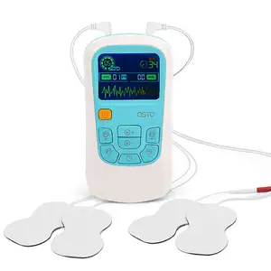 Equipamentos de terapia física para dor nas costas, conjunto de eletrodos massagem estimulador muscular/portátil ems unidades