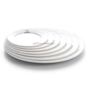 Guangzhou Jamie Nouveau Propre Conception Blanc Plat <span class=keywords><strong>Pas</strong></span> Cher Restaurant Mélamine <span class=keywords><strong>Assiette</strong></span> - Product Image 1