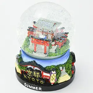 Paesaggi giapponesi snow globe water dome animal figure figurine personalizzate home decor scultura souvenir