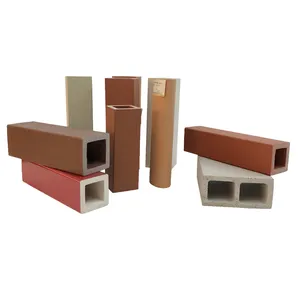 Terracota tela de chuva fachada baguette louver para revestimento de parede cortina