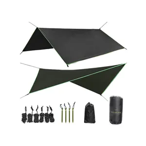 Ultralight Waterdichte Ripstop Sil Nylon Backpacken Regen Vliegen Onderdak Geweldig Voor Hangmat Regenhoes