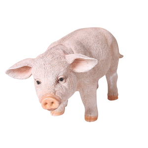 Interior y la vida al aire libre tamaño polyresin cerdo figuras personalizada decoración <span class=keywords><strong>del</strong></span> hogar encantador cerdo de figuras - Product Image 1