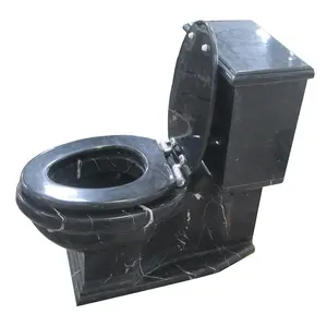 Черный гранитный каменный резервуар, унитаз, китайский Туалет