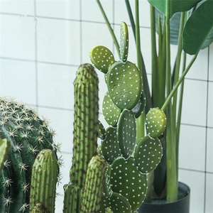 Plantes d'intérieur en pot de <span class=keywords><strong>cactus</strong></span> d'herbe artificielle d'aspect naturel de V-3053