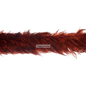 directamente alta calidad abastecido 4-6 pulgadas 2 yardas rojo silla boas para <span class=keywords><strong>la</strong></span> decoración del partido, barato pluma - Product Image 2