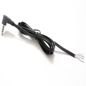 Right Angle 90 Degree End Bare Wire 3.5mm <strong>TRRS</strong> 4 Pole Plug <strong>Cable</strong> - Product Image 3