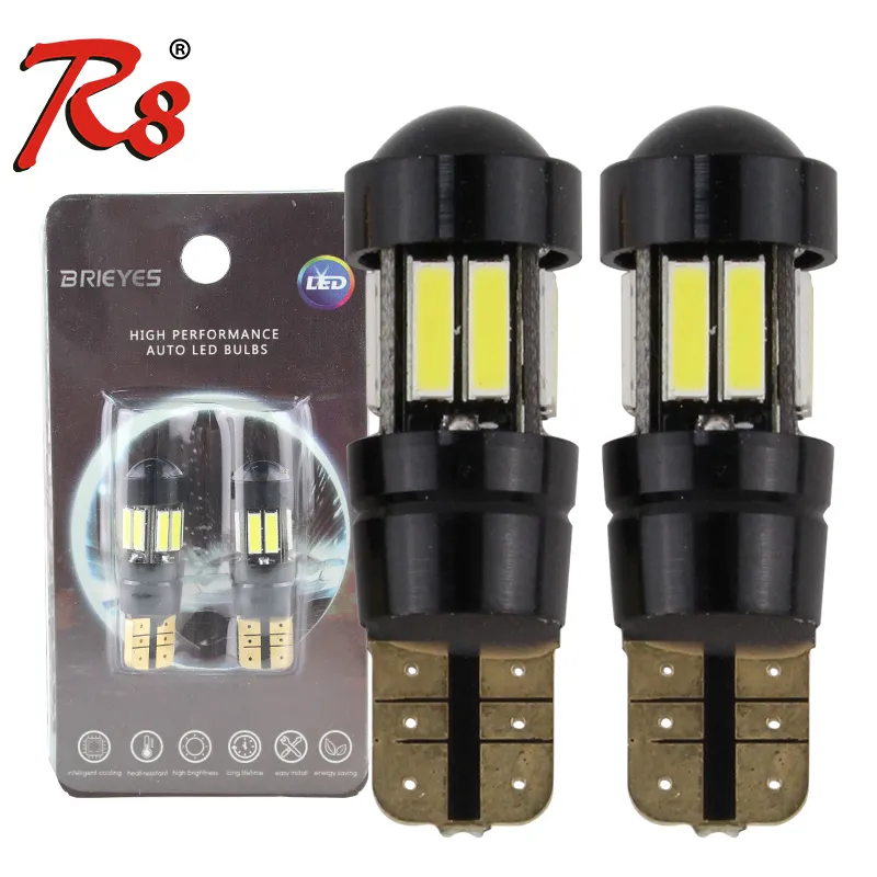 Ad alta Potenza T10 LED di Illuminazione Auto lampadina 7020 Chip 10SMD 220LM Auto led luci di segnalazione