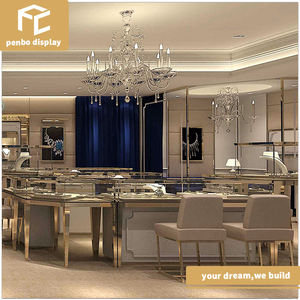 Classico Oro antico armadio esposizione dei monili gioielli <span class=keywords><strong>di</strong></span> moda <span class=keywords><strong>negozio</strong></span> <span class=keywords><strong>di</strong></span> interior design - Product Image 4