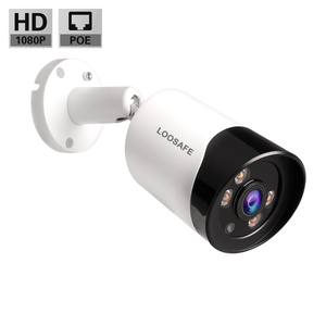 Câmera <span class=keywords><strong>IP</strong></span> Pequena LOOSAFE 1920*1080 POE 2mp à Prova D'Água com Visão Noturna Colorida Quente, Câmera Bullet <span class=keywords><strong>IP</strong></span> Sem Plugue de Energia - Product Image 1