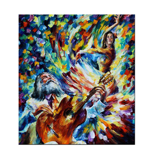 Venta caliente pintado a mano abstracto baile mujer arte cuerpo pintura al óleo - Product Image 3
