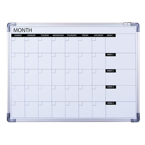 Vendita calda magnetica mensile calendario lavagna dry erase lavagna in telaio in alluminio - Product Image 1