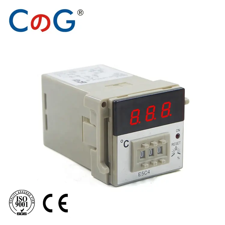 CG E5C4 0-399度インテリジェント温度コントローラー、ベースオーブン調整取り付けAC220Vリレーソケットダイヤルコードコントローラー