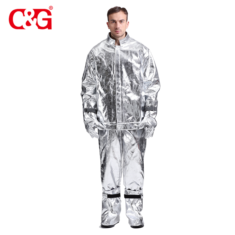 CG aluminized пожар остатков пожаротушения Костюм Пожарника
