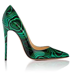 2022 Neue Frauen Pump 3D Mode Schuhe Design Software African Print Heels High Heels Damenschuhe Pumps