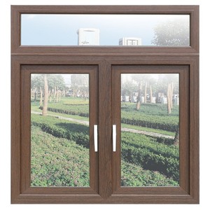 Villa abatible de aluminio ventanas de grano de madera swing windows uso para casa - Product Image 3