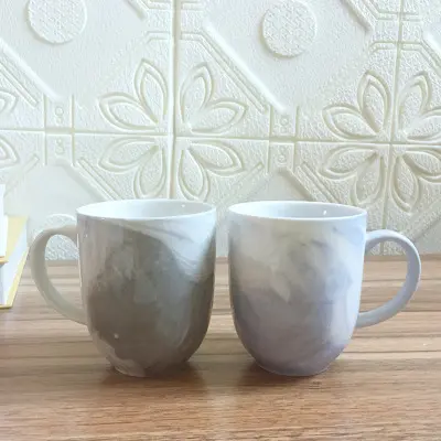 11 oz di Marmo di Ceramica Tazze di Latte Bere Tazza