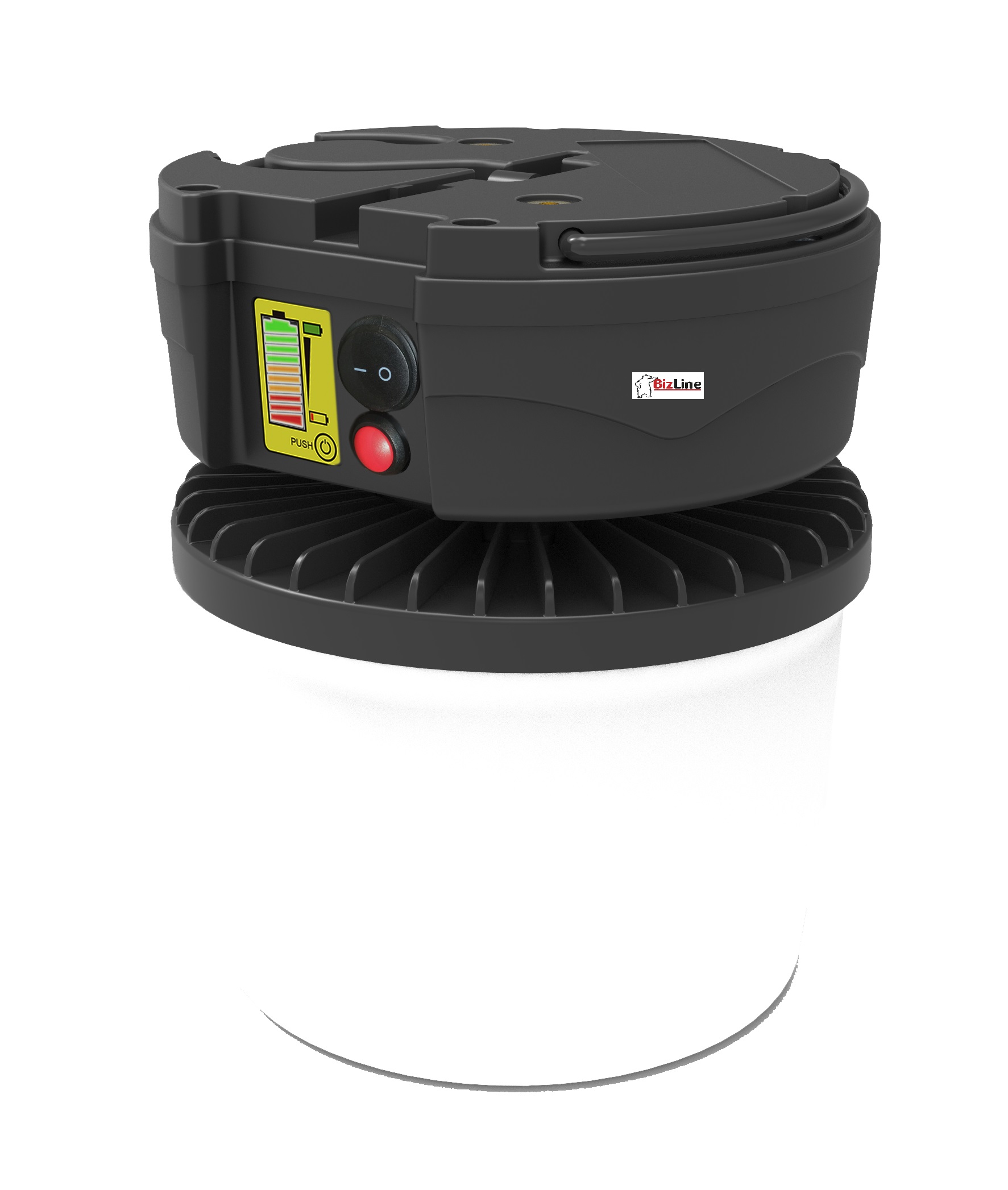 20W Long Working Time Cordless LED Warehouse Light Lantern IP65 1800 Lumens 6000K Daylight Dimmable Lithium Battery Ra80 CRI