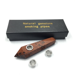 Cristal naturel Tuyau Baguette Cristal <span class=keywords><strong>rouge</strong></span> obsidienne pipes - Product Image 5