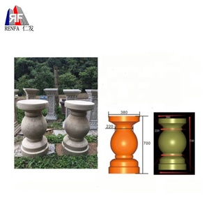 Planteur de béton en plastique, 10 pièces, moule de ciment, pour pot de fleurs, béton - Product Image 5