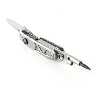 Yangjiang Supplier Henstrong Patented Multi-function 5CR15 Blade Pocket Knife with torch