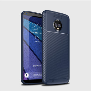 Saiboro personalizado de <span class=keywords><strong>fibra</strong></span> de carbono tpu a prueba de golpes para motorola moto g6 teléfono caso funda para motorola - Product Image 3