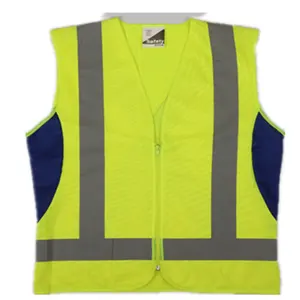 WHOLESALE DESIGNER REFLECTIVE SAFETY VEST HS CODE ANSI 2 CLASS WITH BACK CROSSING