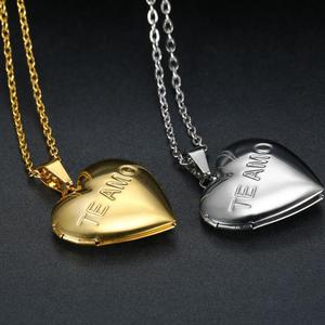 Coreano ciondolo a forma di cuore <span class=keywords><strong>I</strong></span> <span class=keywords><strong>love</strong></span> <span class=keywords><strong>you</strong></span> albero della vita può essere aperto piccolo articoli collana di foto - Product Image 5