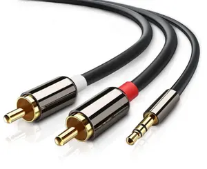 Audio Jack TRS Optik 3.5Mm Kualitas Tinggi Ke Kabel Splitter Rca