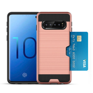 Tréfilage Cas de Téléphone Mobile Pour <span class=keywords><strong>Samsung</strong></span> Galaxy <span class=keywords><strong>s10</strong></span> Carte Titulaire Téléphone Shell - Product Image 1