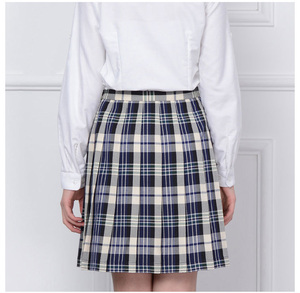 Uniforme scolaire personnalisé pas cher pour filles, <span class=keywords><strong>jupe</strong></span> plissée, couture personnalisée, robe d'école à carreaux pour filles - Product Image 2