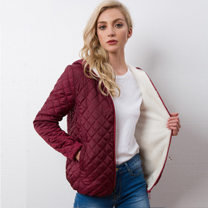 TONGYANG New Winter abbigliamento <span class=keywords><strong>donna</strong></span> giacca in <span class=keywords><strong>pile</strong></span> con cappuccio giacca di base cappotti a maniche lunghe capispalla Casual con cerniera corta - Product Image 2