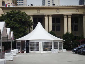 Haute qualité <span class=keywords><strong>petite</strong></span> populaire <span class=keywords><strong>tipi</strong></span> avec mur de verre transparent pvc toit pagode <span class=keywords><strong>tente</strong></span> de fête - Product Image 6