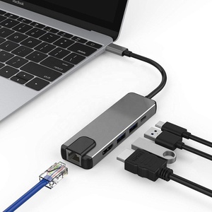 5 en 1 USB C vers <span class=keywords><strong>HDMI</strong></span> et RJ45 Gigabit Ethernet et 2 USB3.0 et PD Hub <span class=keywords><strong>adaptateur</strong></span> de charge pour Macbook Pro et <span class=keywords><strong>Samsung</strong></span> S9 <span class=keywords><strong>S10</strong></span> Etc. - Product Image 6