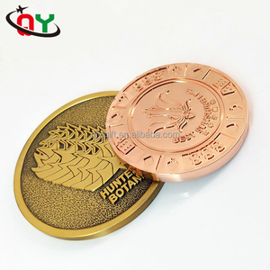 Fábrica de Zhongshan dos <span class=keywords><strong>cara</strong></span> personalizado moneda recuerdo Antiqu latón bronce moneda de cobre - Product Image 1