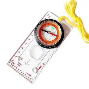 Measuring Ruler Scout Orienteering Portable Map Reading Rotating Navigation Outdoor Map Scales Compass for Travel Hiking