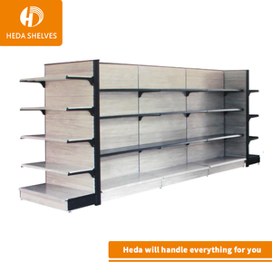 Nueva llegada barato precio blanco metálico de estanterías de venta al por menor comodidad estante de la tienda - Product Image 5