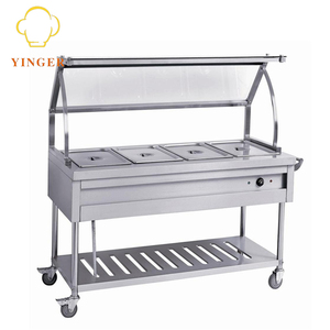 Equipo de restauración Acero inoxidable Bain Marie comida caliente carro - Product Image 1