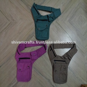 Sacs de taille unis en toile de coton de créateur sacs de taille en coton sacs de taille en toile en coton sacs de taille en gros sacs de taille en coton de créateur à la mode - Product Image 1