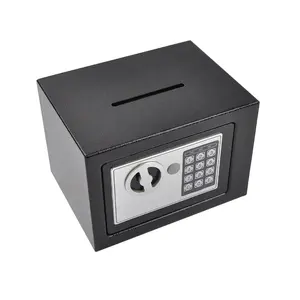 New style safety travelling carry mini cash stock security box jewelry hidden dual key lock factory supplier safe deposit box