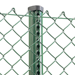 Temporaire enduit <span class=keywords><strong>de</strong></span> PVC 6 pieds hauteur chaîne lien clôture poteaux - Product Image 1