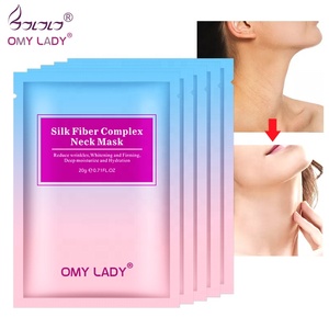 OMY dama SEDA Natural complejo de fibra de hidratar <span class=keywords><strong>oro</strong></span> colágeno cuello de la cara máscara para el cuidado de la piel - Product Image 2